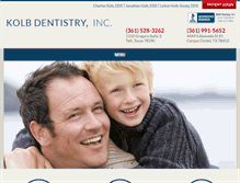 Tablet Screenshot of kolbdentistry.com